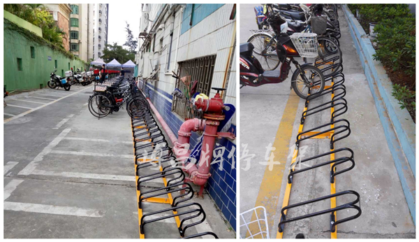 非機(jī)動(dòng)車停車架解決停車難的問題